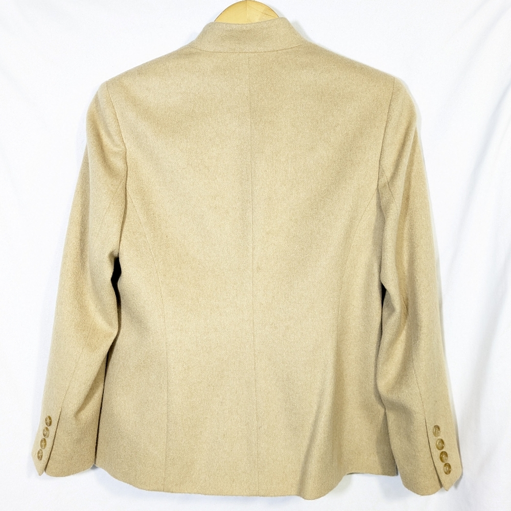 Vintage Talbot's Camel Hair Blazer Jacket Tan Neutral Soft Warm Classic 6P - Picture 2 of 10